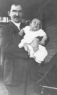 Leona Reiman in arms of her father Alex Reiman
